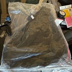 Black Backpack with Silver Accents